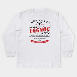 Griswold Shirt Christmas Vacation Eggnog Kids Long Sleeve T-Shirt